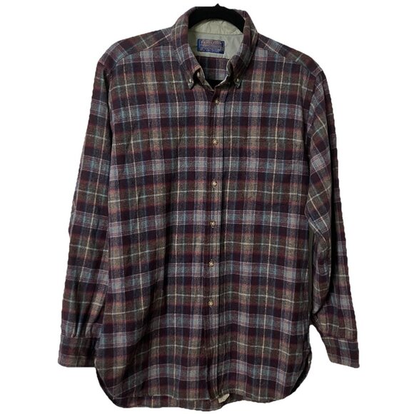 Vintage Pendleton Wool Shirt Mens M Lodge Button Up Lumberjack Western Cabin - Picture 1 of 7